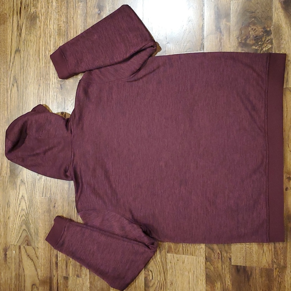 Mens Under Armour burgundy & black hooded sweatshirt size XL - Picture 5 of 5